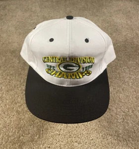 Vintage 90's 1996 Green Bay Packers NFC Division Champions Snapback Hat NFL - Picture 1 of 7