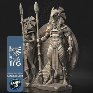 Horus Guard -Male, Female and Stargate (2) Unpainted 1/6 resin model kits SAN - Picture 1 of 8