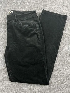 Pantalones de pana negros Eileen Fisher negros S pierna recta elásticos informales R9BC1 - Imagen 1 de 14