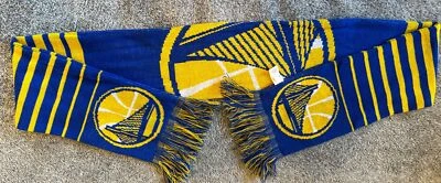 BUFANDA NBA GOLDEN STATE WARRIORS AZUL/ORO 64" X 7" MUY BUEN ESTADO Foto 1 de 2