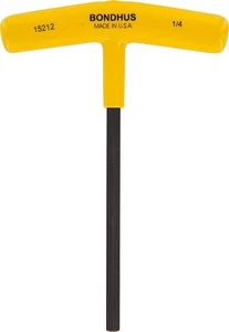 Bondhus 15212 1/4" Hex Tip T-Handle with ProGuard Finish, 2 Piece - Picture 1 of 1