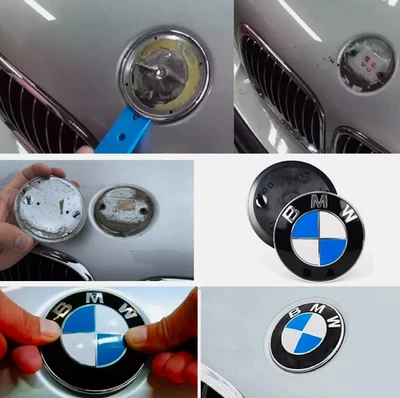 BMW 82mm Car Front Hood Or Rear Trunk Emblem Badge Logo Genune - Image 1 of 3