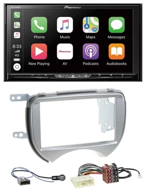 Pioneer 2DIN MP3 USB DAB DVD Bluetooth Autoradio für Nissan Micra 2010-2013 silb - Bild 1 von 4