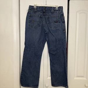 Ariat Work FR M4 Mid Rise Jeans Herren 33/30 Blau Denim FR M4 Relaxed Boot - Bild 1 von 12