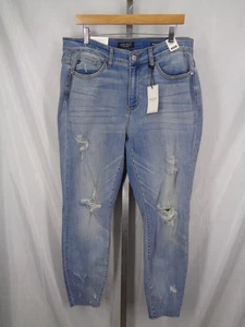Judy Blue Skinny Fit Jeans Plus Size 16W Raw Hem Distressed New - Picture 1 of 19