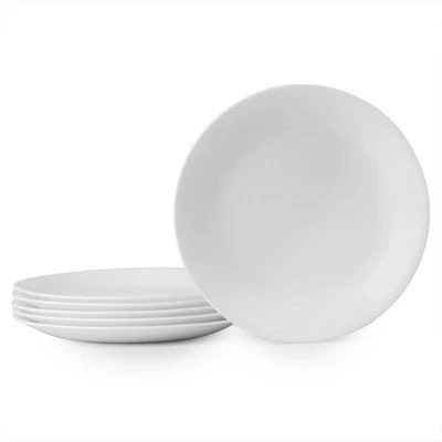 Classic Lunch Plates 8.5 in. Winter Frost White Glass Chip Resistant (Set of 6) - Image 1 of 4