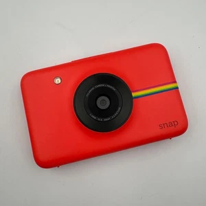 Red Polaroid Snap Instant Digital Camera Built in Printer Tested & Working! - Picture 1 of 10