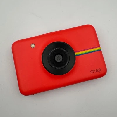 Red Polaroid Snap Instant Digital Camera Built in Printer Tested & Working! - Image 1 of 4