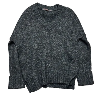 Feel The Piece By Terre Jacob’s Chunky Knit Sweater Charcoal Gray OS - Image 1 of 4