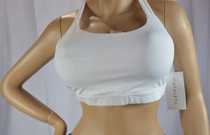 NWT $54 Athleta White L Large D-DD Contender Sports Fitness Workout Bra #490471 - Picture 1 of 6