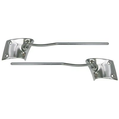 1963-65 Falcon Sunvisor Arms-Brackets Convertible Futura Comet Caliente New - Image 1 of 2