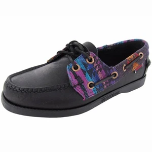Zapato De Barco Para Mujer Sebago 'Spinnaker', Negro/Tribal, US 6 - Imagen 1 de 3