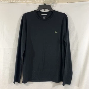 Gently Loved Certified Authentic Lacoste Black Men's Long Sleeve T-Shirt,Sz.5(L) - Picture 1 of 3