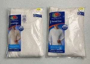 2 NEUE Fruit Of The Loom Herren Thermo Long John Shirt Große 42-44 extra weich - Bild 1 von 9