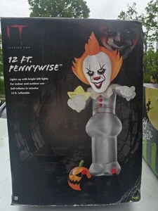 12 Fuß Pennywise beleuchtete aufblasbare Dekoration - es - Bild 1 von 4