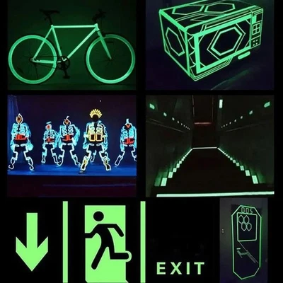 Luminous Glow in Dark Tape – Waterproof Safety Marking Self-Adhesive Fluorescent - Image 1 of 4
