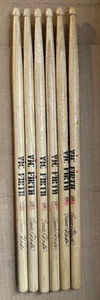 3 paia di bacchette Vinnie Colaiuta Signature Vic Firth drum Ride buone usate vintage US - Foto 1 di 5