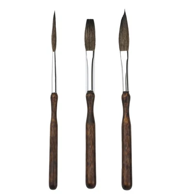 SODIAL Pinstriping Brush Kit,3 Pcs Professional Striping Brushes Long Liner Script2568