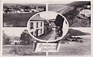 FGO 1954 Multiview Postcard, Greetings from Georgham, Croyde, Devon - Picture 1 of 1