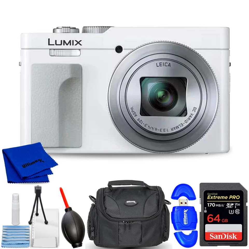 Panasonic TZ99/ZS99 Digital Camera (White) - 7PC Accessory Bundle - Image 1 of 1