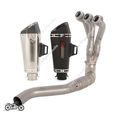Slip On For Yamaha MT-09 XSR900 Tracer 9 2024 2025 Exhaust System Header Pipe - Image 1 of 4