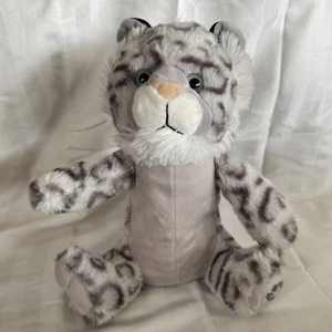 Petting Zoo Leopardo delle Nevi Peluche Peluche Giocattolo Macchie Grigio Simbolo Riciclo - Foto 1 di 6