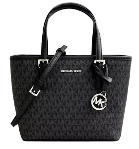Sac Michael Kors pour femme sac à bandoulière Jet Set Travel XS mort noir neuf - Photo 1 sur 15