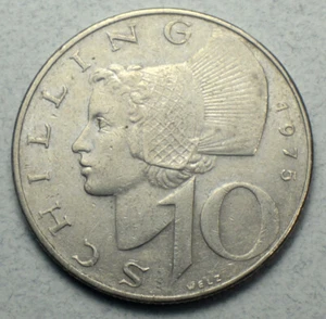 Österreich 10 Schilling 1975 KM#2918 Europa Münze - Bild 1 von 2