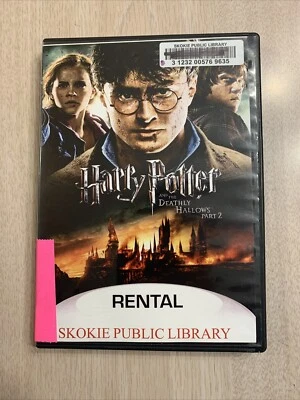 HARRY POTTER & DEATHLY HOLLOWS PART 2 DVD 2011 PLAYS GREAT DANIEL RADCLIFFE - Image 1 of 3
