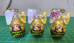Surprise Treasure X Mini Dino Gold Ei Dinosaurier Mini Figuren ungeöffnet 3er Set - Bild 1 von 5