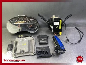 06-08 AUDI A3 ECU ECM KEY IGNITION SPEEDOMETER CLOCKSPRING HANDLE SET - Picture 1 of 24