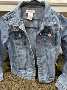 tommy bahama distressed denim jacket girl's 10 - Picture 1 of 7