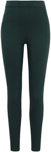 Jeans donna pull on gamba 30" elasticizzato denim verde jegging tasche posteriori donna - Foto 1 di 4