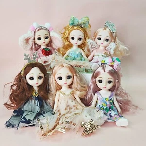 6PCS 6Inch for 4+Year Old Little Girl Princess Dolls Mini Small Cute Sister Girl - Picture 1 of 8