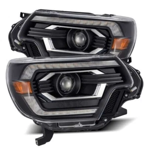 AlphaRex 880751 LUXX LED Projector Headlights Black for 12-15 Toyota Tacoma - Picture 1 of 10