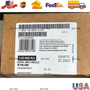 New Siemens 6ES7 132-4BD01-0AA0 6ES7132-4BD01-0AA0 5 ELECTRON MODULES FOR ET200S - Picture 1 of 1