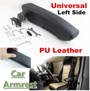 Universal Adjustable PU Leather Truck Seat Armrest Console Box Car Seat Arm Rest - Picture 1 of 12