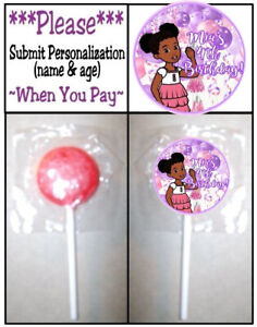 24 Gracie's Corner Birthday Party Baby Shower Lollipop Stickers Labels