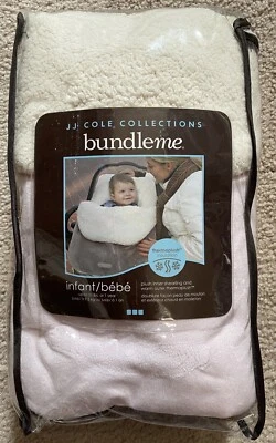 Funda Cochecito Asiento Coche Infantil Niña Rosa Felpa Sherpa Vellón JJ Cole Paquete Foto 1 de 2