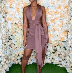 Sexy Boutique Strappy Bandage Skirt Set - Picture 1 of 5