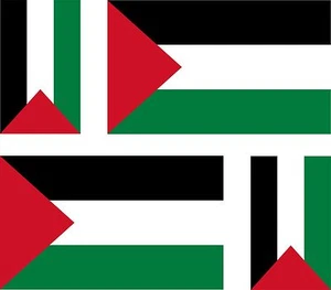4x palestine flag decals sticker bike car vinyl helmet - Picture 1 of 1