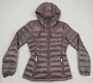 Calvin Klein Premium Down Packable Quilted Hooded Full Zip Puffer Coat Jacket S - Picture 1 of 8