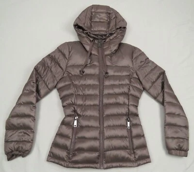 Calvin Klein Packable Premium Down Quilted Hooded Full Zip Puffer Jacket S - Image 1 of 4