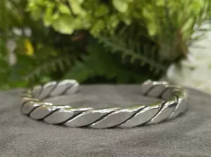 Retired James Avery Heavy Twisted Cuff Bracelet 68.88 Grams - Picture 1 of 10