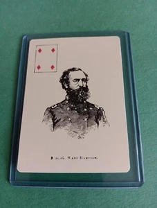 Wade Hampton Confederate General Game Playing Card - Picture 1 of 2