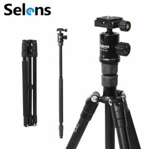 Selens Aluminum Alloy 60" Camera Travel Tripod Monopod Stand + 360°Ball Head - Picture 1 of 12