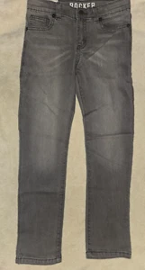 Crazy 8 Boy Rocker Adjustable Waist Size 8 Gray Jeans - Picture 1 of 4