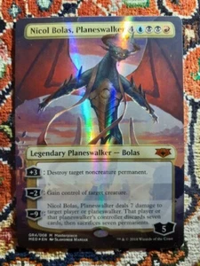 Magic the Gathering Nicol Bolas, Planeswalker GR4/008 Casi Nuevo Lámina Inglés - Imagen 1 de 2