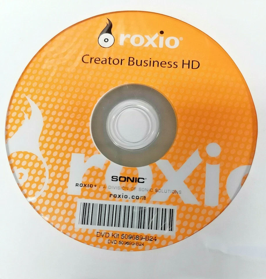 Open Sleeve Roxio Creator Business HD DVD 509689-B24 - Image 1 of 1