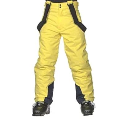 Pantalones de esquí snowboard aislados vectoriales KJUS para niños talla 152 EE. UU. 12 - amarillo - NUEVO Foto 1 de 4